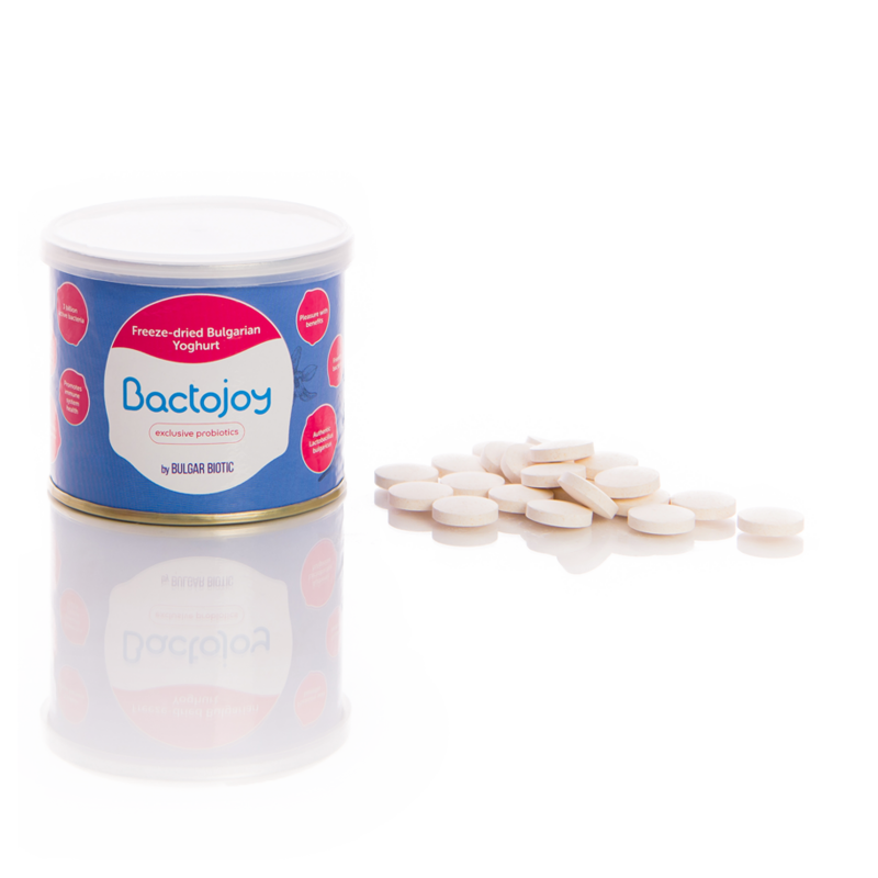Пробиотични таблетки с подсладител за смучене или дъвчене Bactojoy  105736