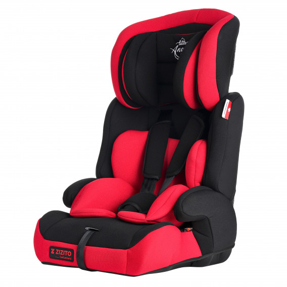 Столче за кола DIONIS, TUV сертификат за безопасност, 5-точков колан, 9-36 кг, червено ZIZITO 106325 2