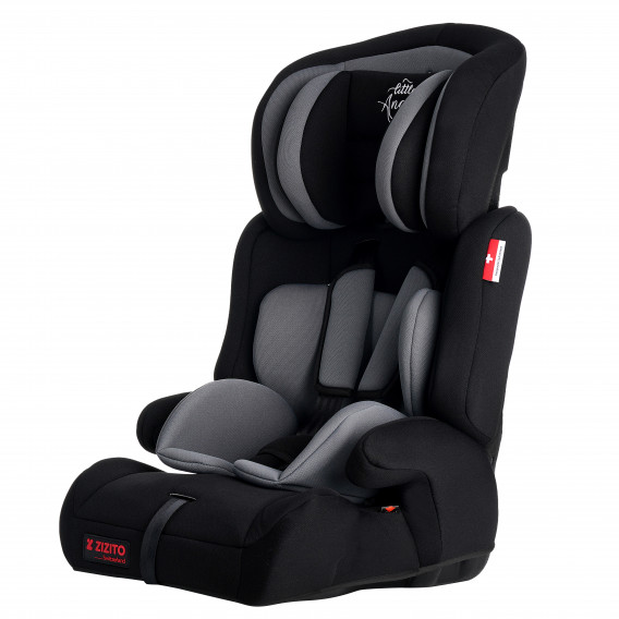 Столче за кола DIONIS, TUV сертификат за безопасност, 5-точков колан, 9-36 кг, сиво ZIZITO 106331 2