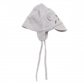 Памучна шапка за бебе с апликация на коте и козирка Idexe 106431 2