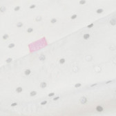 Плюшен шал в бяло и сребристо за момиче TUTU 106725 2