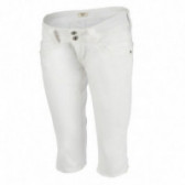 Памучни 3/4 панталони за бременни, бели Pepe Jeans 106957 