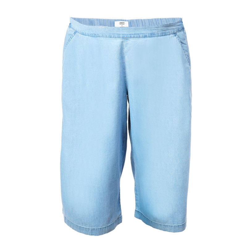 Памучни къси панталони за бременни, сини  106980