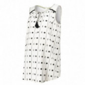 Памучна блуза без ръкави за бременни, бяла Next 107004 