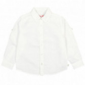Детска риза с дълъг ръкав, бяла за момче Boboli 107777 