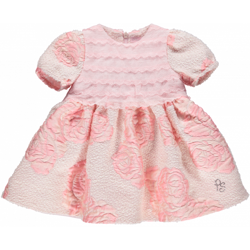 Официална рокля за бебе, розова за момиче  107826