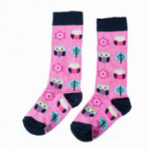 Три четвърти чорапи, розови за момиче Ewers 107982 