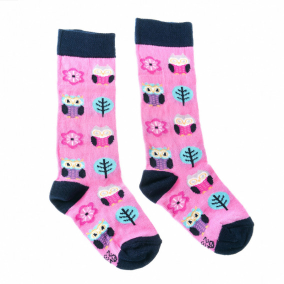 Три четвърти чорапи, розови за момиче Ewers 107983 2
