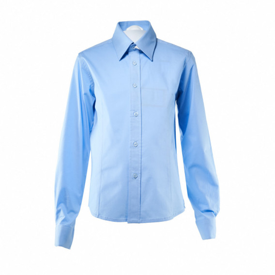 Риза с дълъг ръкав, синя за момче G.Lenmann 108073 