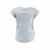 Памучна тениска с щампа, сива за момиче Nici 108107 2