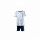 Памучна пижама от две части, синя за момче SANETTA 108118 