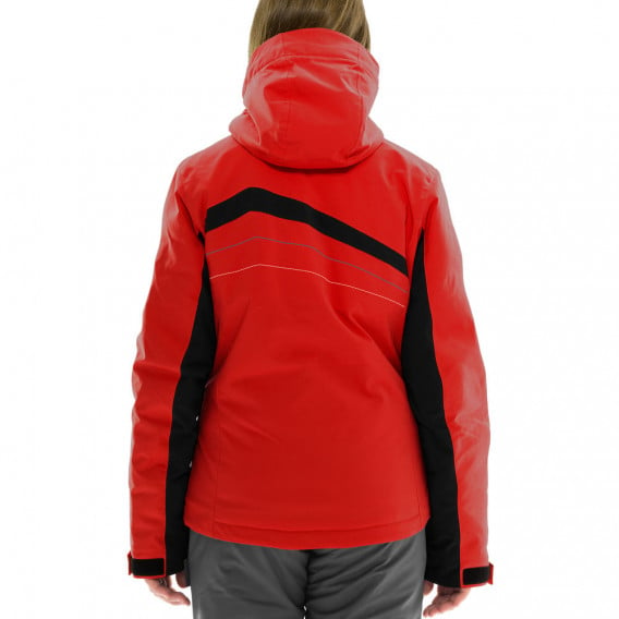 Ски яке със черни кантове за момиче червено Diel 10907 2