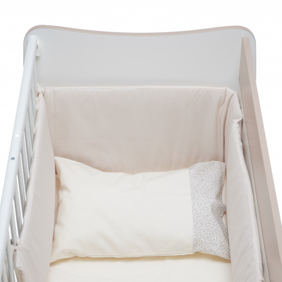 Обиколник за легло от памук, бежов Inter Baby 109146 4
