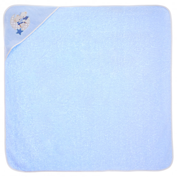 Бебешка хавлия Amoroso в син цвят подходяща за момчета Inter Baby 109156 2
