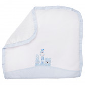 Бебешко одеяло/кърпа със син кант Inter Baby 109277 2