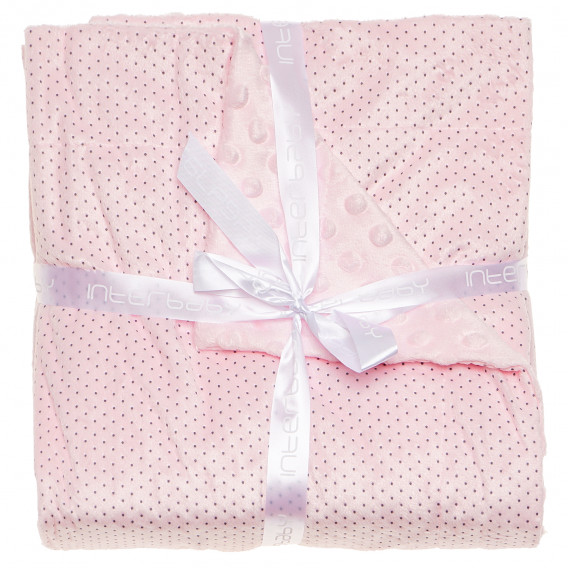Бебешко одеяло за момиче и нежно розово Inter Baby 109316 3