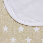 Бебешко одеяло/кърпа на бели звезди-  Inter Baby 109381 5