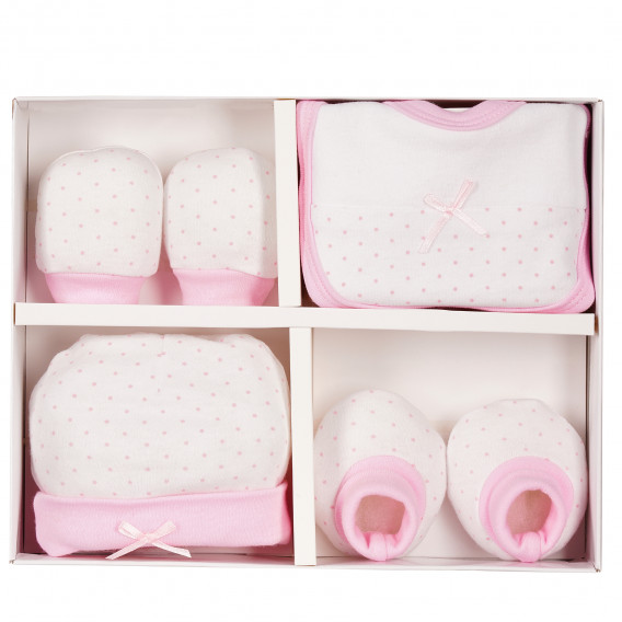Подаръчен комплект за бебе момиче от 4 части Inter Baby 109441 8