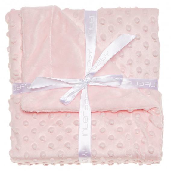 Бебешко одеяло в розов цвят Inter Baby 109684 4