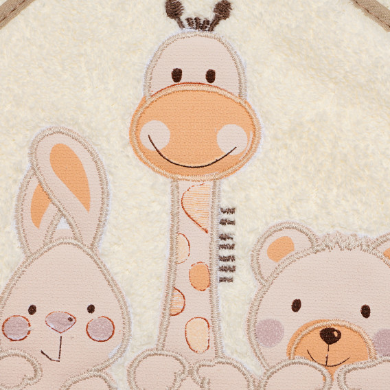 Бебешка хавлия Friends 2014 с  жираф, зайче и мече Inter Baby 109697 5