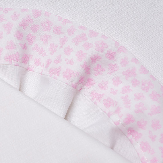 Розов спален комплект 3 части с размери 55x85 изработен от 100% памук предназначен за момиче Inter Baby 109734 6