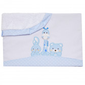 Бебешко одеяло/кърпа със син кант Inter Baby 109768 4