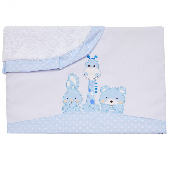 Бебешко одеяло/кърпа със син кант Inter Baby 109768 4