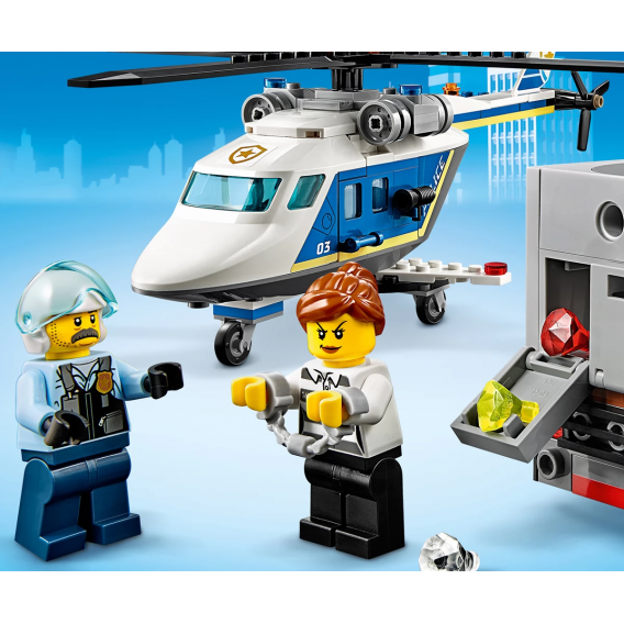 Конструктор - Полицейско преследване с хеликоптер, 212 части Lego 109828 9