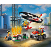 Конструктор - Реакция с пожарен хеликоптер, 93 части Lego 109834 4
