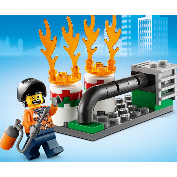 Конструктор - Реакция с пожарен хеликоптер, 93 части Lego 109839 9