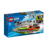 Конструктор - Транспортьор на състезателни лодки,  238 части Lego 109861 