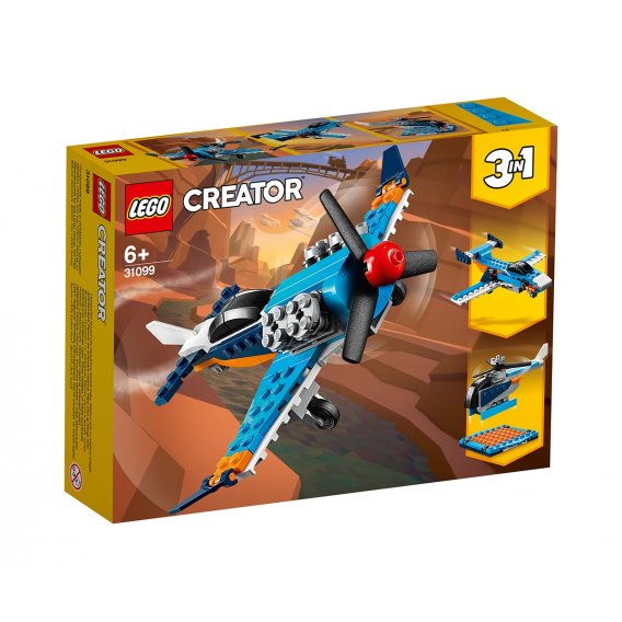 Конструктор - Витлов самолет, 128 части Lego 109925 