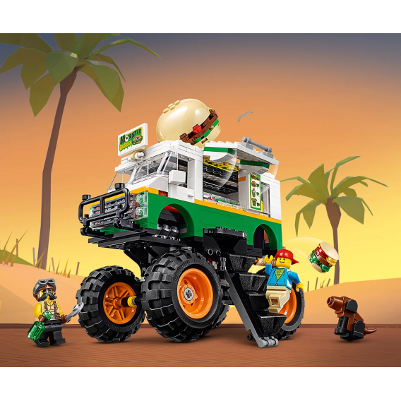 Конструктор - Камион чудовище за хамбургери, 499 части Lego 109986 5