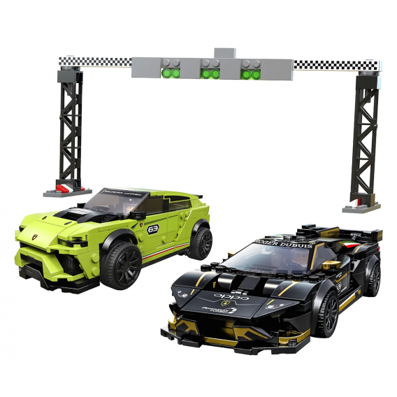 Конструктор - Lamborghini Urus ST-X & Lamborghini Huracán Super Trofeo EVO, 663 части Lego 110245 3