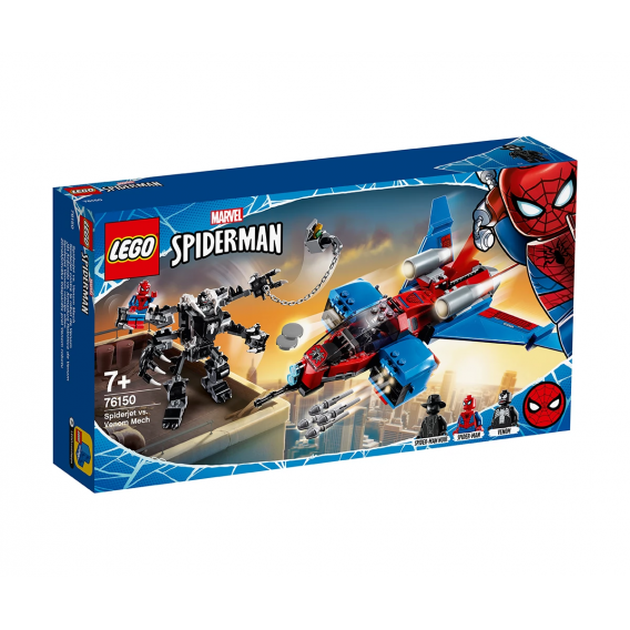Конструктор - Spiderjet vs. Venom Mech, 371 части Lego 110363 