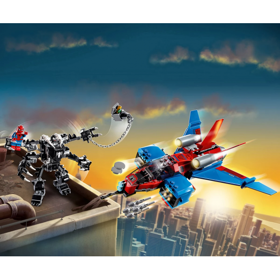 Конструктор - Spiderjet vs. Venom Mech, 371 части Lego 110366 4