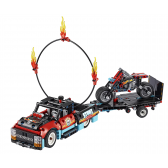 Конструктор - Камион и мотоциклет за каскади, 610 части Lego 110435 3