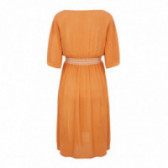 Ефирна рокля за бременни оранжева Mamalicious 110586 3