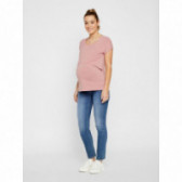 Блуза с къс ръкав за бременни и кърмачки розова Mamalicious 110594 2