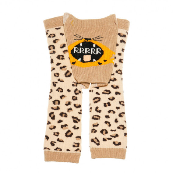 Комплект клин и чорапи за бебе бежове Chicco 110637 2