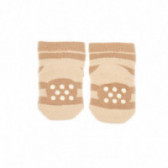 Комплект клин и чорапи за бебе бежове Chicco 110639 4