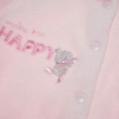 Плюшен гащеризон с дълъг ръкав за бебе за момиче розов Chicco 110670 3