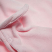 Плюшен гащеризон с дълъг ръкав за бебе за момиче розов Chicco 110672 5