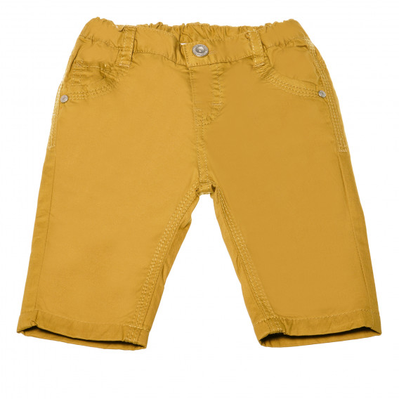 Памучен панталон за бебе за момче кафяв Chicco 110817 