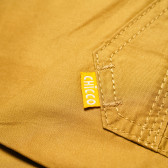 Памучен панталон за бебе за момче кафяв Chicco 110819 3