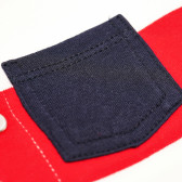 Поло тениска с дълъг ръкав за момче червено-бяло райе Chicco 110962 4
