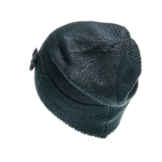 Плетена шапка за момиче тъмно сива Chicco 110991 2