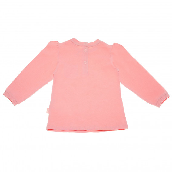 Памучна блуза с дълъг ръкав за бебе за момиче розова Chicco 110994 2
