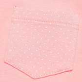 Памучна блуза с дълъг ръкав за бебе за момиче розова Chicco 110995 3