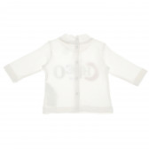 Памучна блуза с принт за бебе бяла Chicco 111005 2